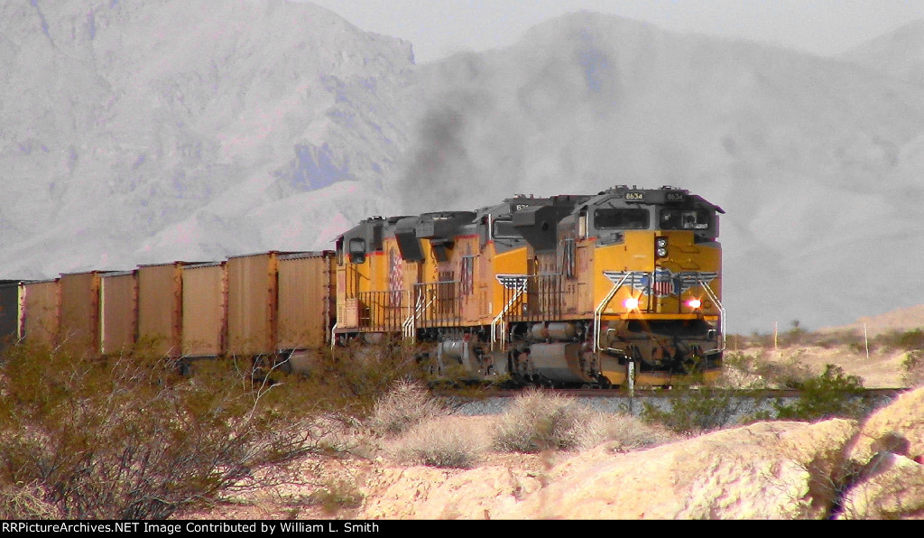 EB Unit Empty Open Hopper Frt at Erie NV -1